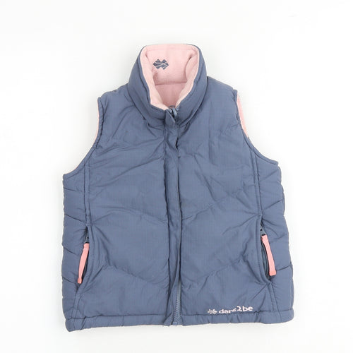 Dare 2B Girls Grey Gilet Jacket Size 3-4 Years Zip