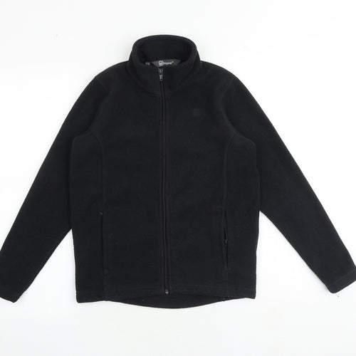 Hi Gear Boys Black Jacket Size 11-12 Years Zip