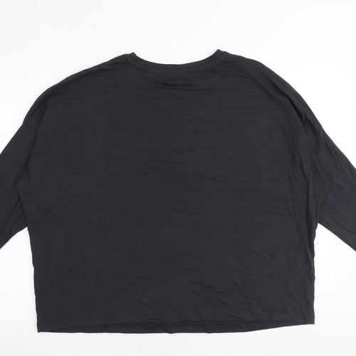 Marks and Spencer Womens Grey Cotton Basic T-Shirt Size XL Round Neck - Spencer Bear