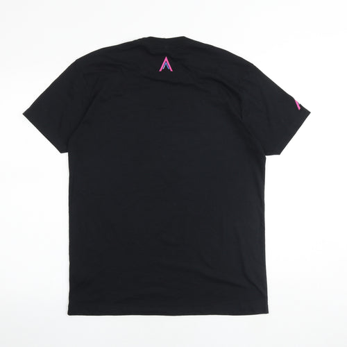 Next Level Mens Black Cotton T-Shirt Size M Round Neck - Good News Of Great Joy