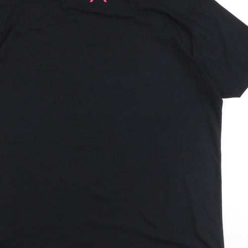 Next Level Mens Black Cotton T-Shirt Size M Round Neck - Good News Of Great Joy