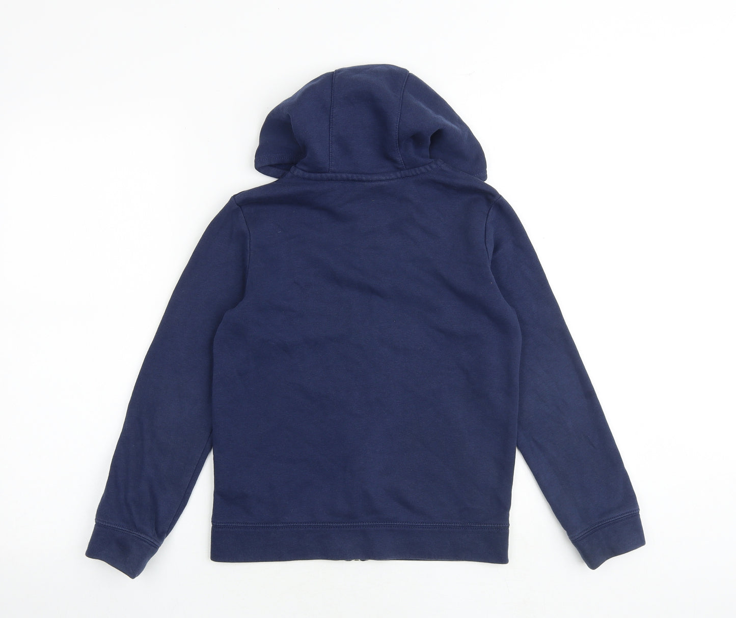 Nike Boys Blue Cotton Full Zip Hoodie Size S Zip