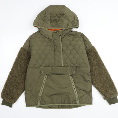 Zara Mens Green Anorak Jacket Size S