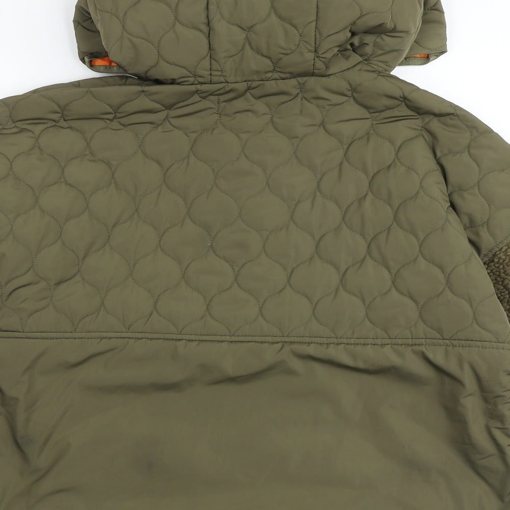 Zara Mens Green Anorak Jacket Size S