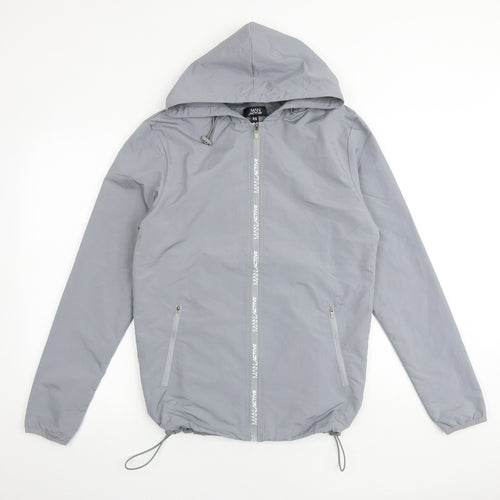 BOOHOO MAN Mens Grey Jacket Size XS Zip