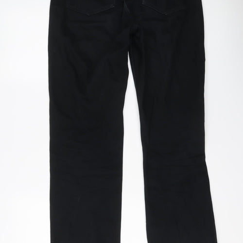 Weekday Mens Black Cotton Straight Jeans Size 29 in L32 in Regular Button