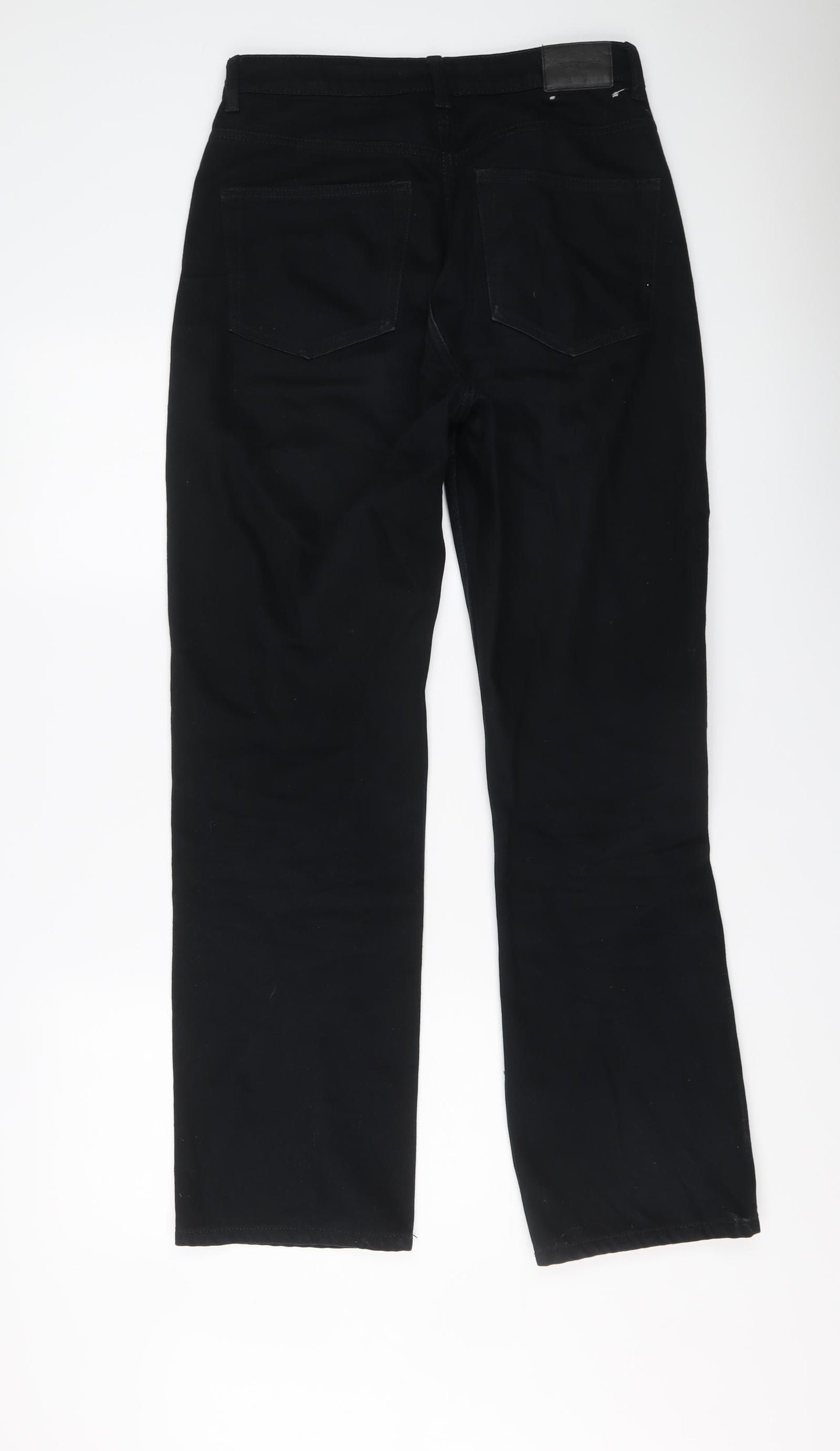 Weekday Mens Black Cotton Straight Jeans Size 29 in L32 in Regular Button