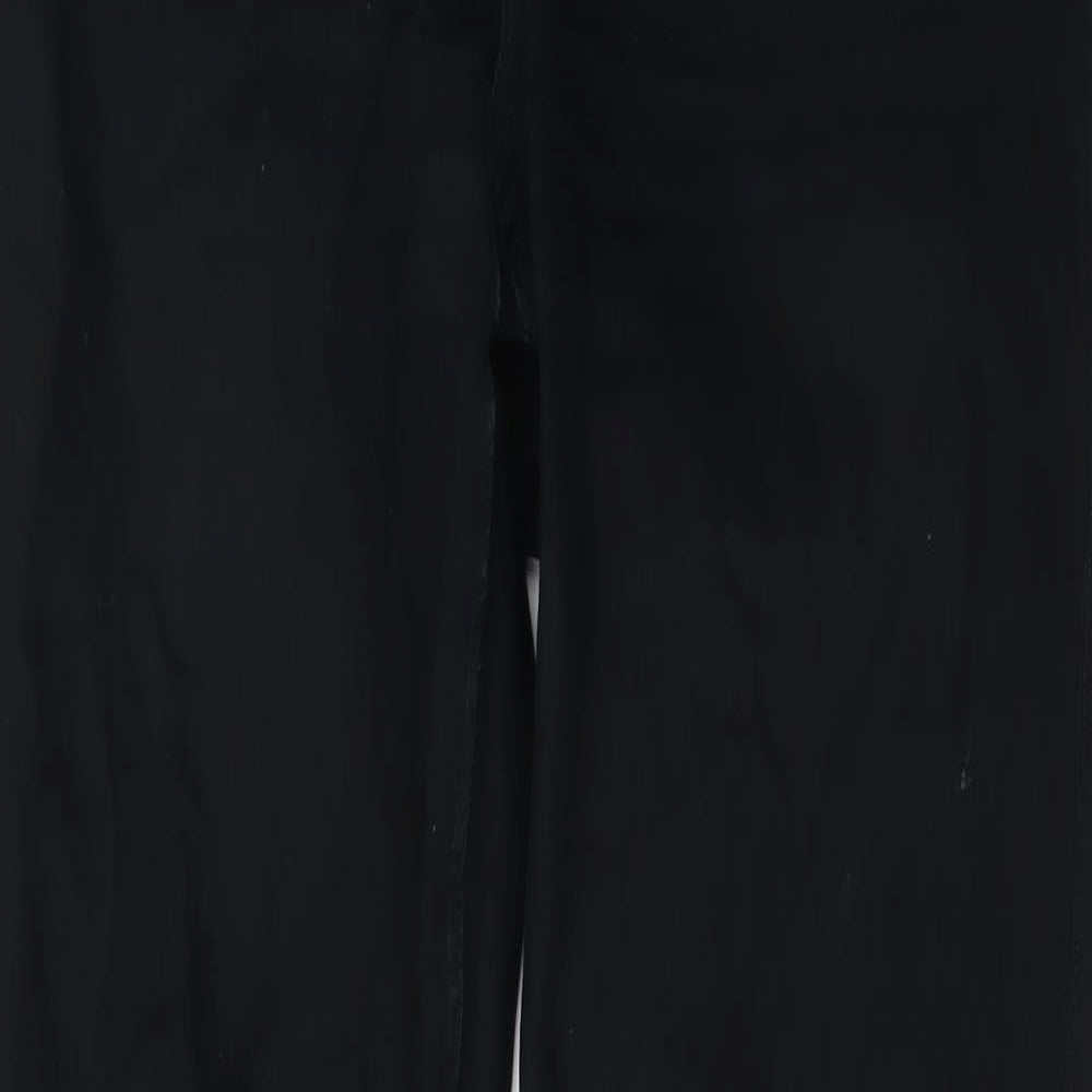 Weekday Mens Black Cotton Straight Jeans Size 29 in L32 in Regular Button