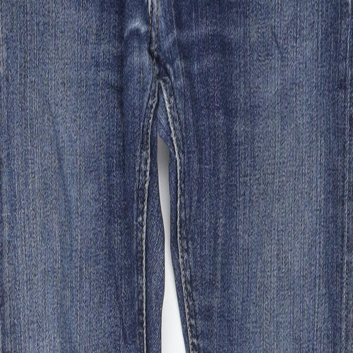 Lee Mens Blue Cotton Skinny Jeans Size 29 in Regular Button