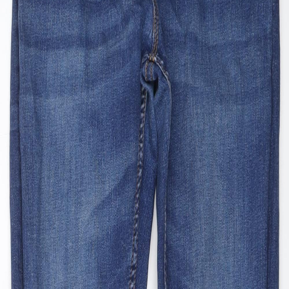 NEXT Boys Blue Cotton Skinny Jeans Size 14 Years Regular Button