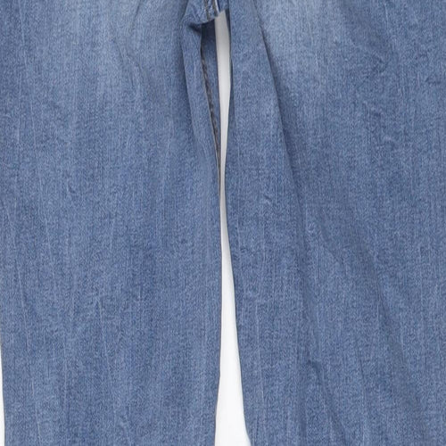 New Look Womens Blue Cotton Skinny Jeans Size 12 L29 in Regular Button