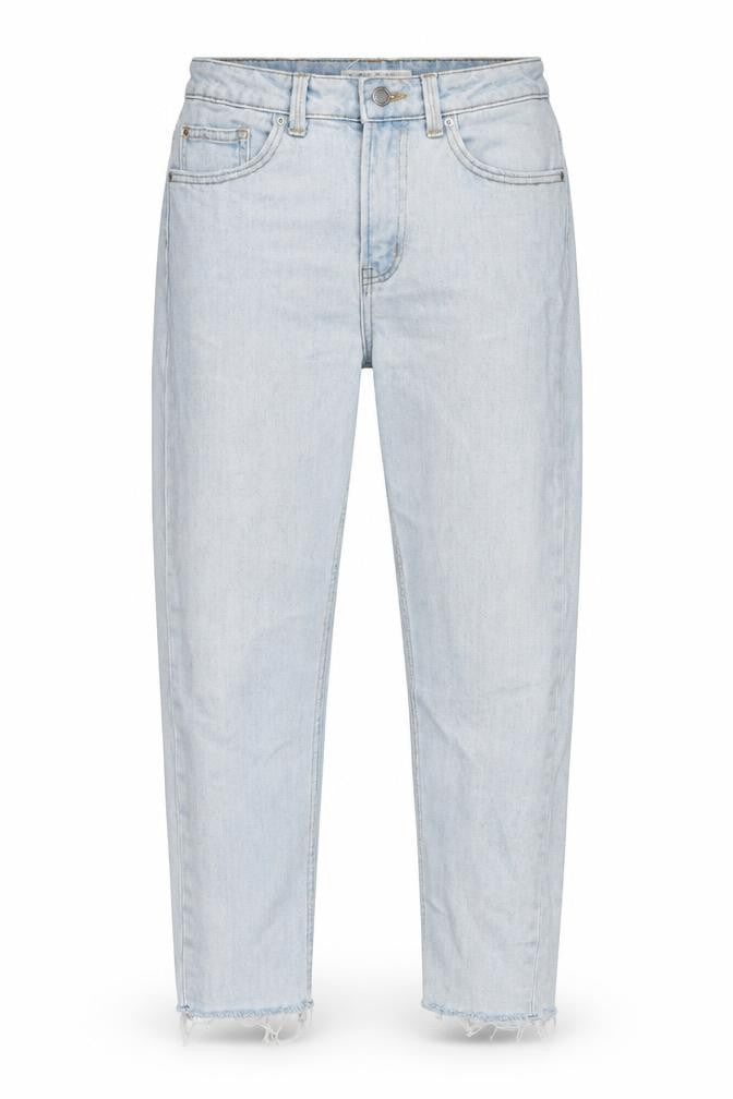 Denim & Co. Womens Blue Cotton Mom Jeans Size 8 L25 in Regular Button