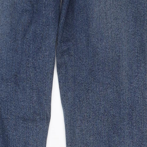 ONLY & SONS Mens Blue Cotton Skinny Jeans Size 32 in L34 in Regular Button