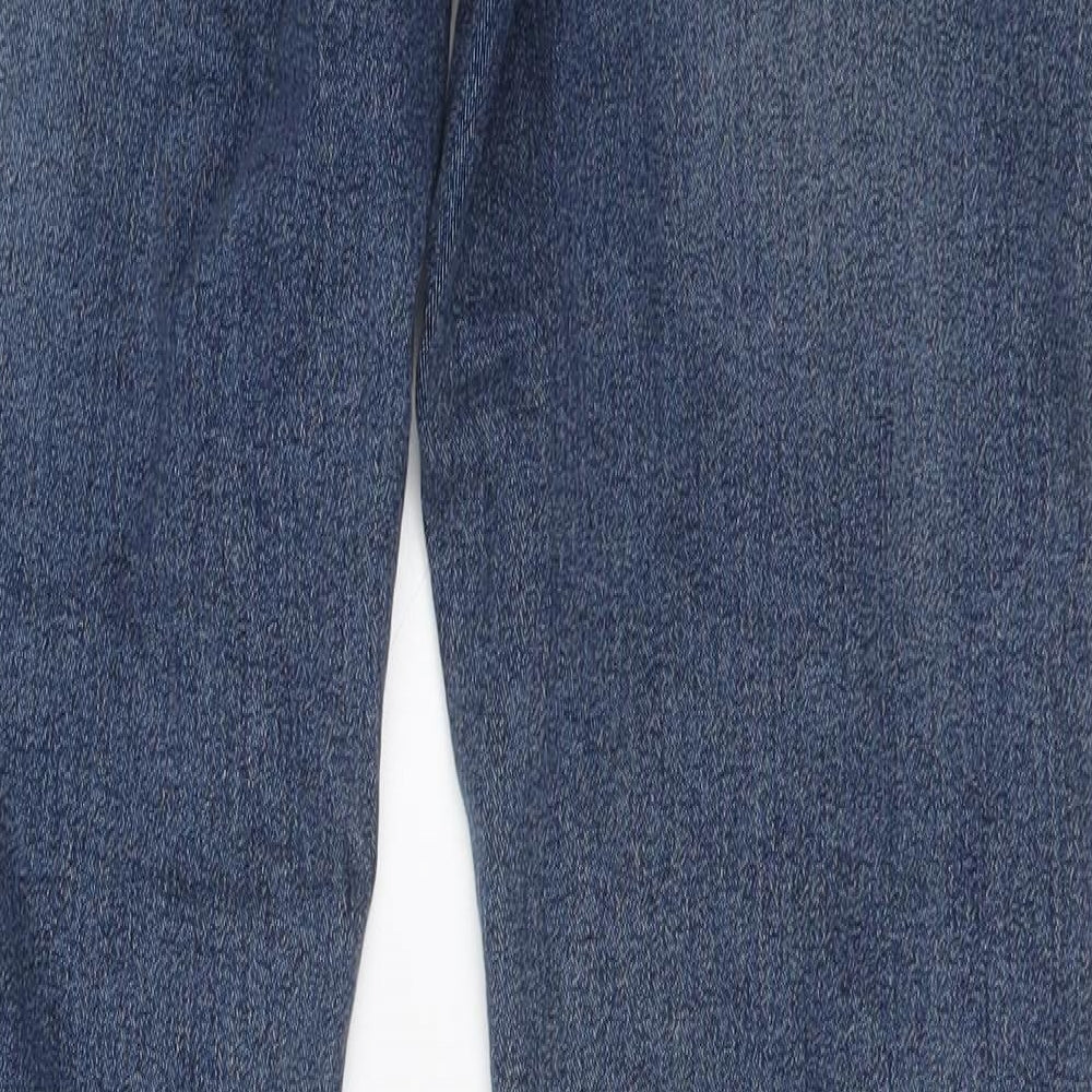 ONLY & SONS Mens Blue Cotton Skinny Jeans Size 32 in L34 in Regular Button