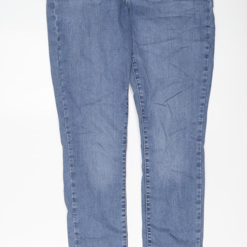 Levi's Womens Blue Cotton Skinny Jeans Size 31 in L32 in Regular Button