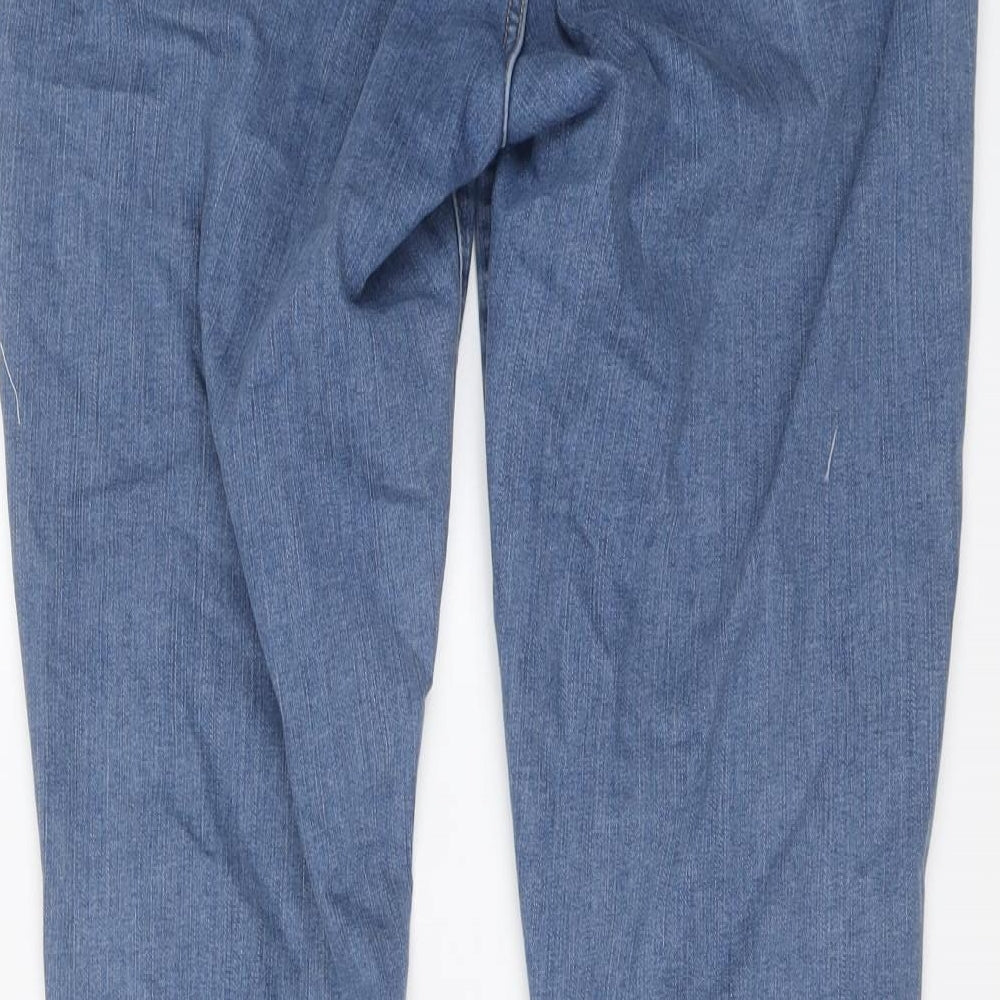 Levi's Womens Blue Cotton Skinny Jeans Size 31 in L32 in Regular Button