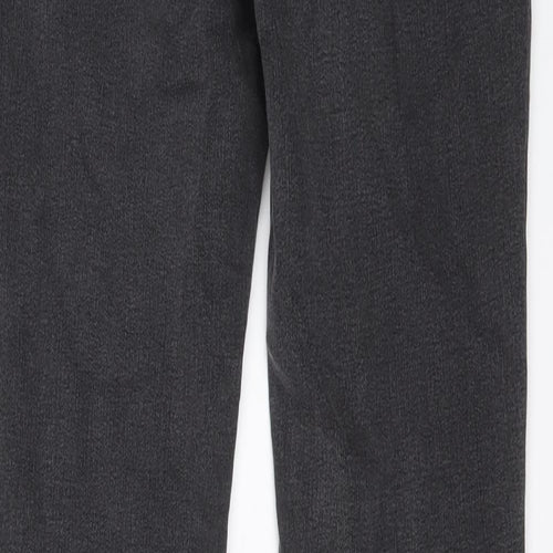Oui Womens Grey Cotton Skinny Jeans Size 10 L31 in Regular Button
