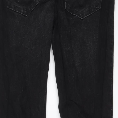 NEXT Mens Black Cotton Straight Jeans Size 30 in L29 in Regular Button
