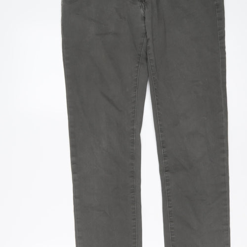 Gap Mens Grey Cotton Straight Jeans Size 29 in L30 in Regular Button