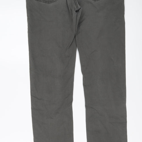 Gap Mens Grey Cotton Straight Jeans Size 29 in L30 in Regular Button