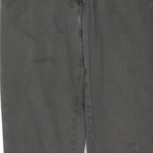 Gap Mens Grey Cotton Straight Jeans Size 29 in L30 in Regular Button