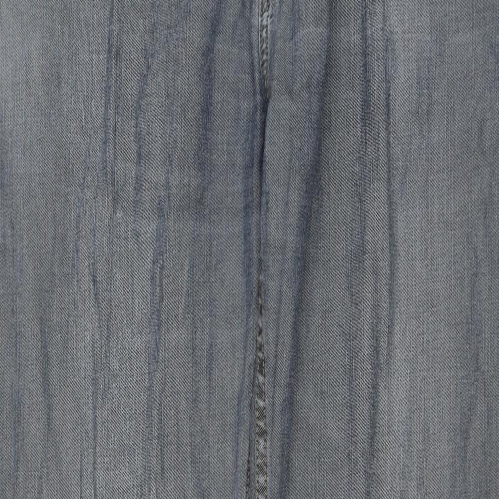 Blue Harbour Mens Blue Cotton Straight Jeans Size 36 in L31 in Regular Button