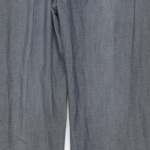 Blue Harbour Mens Blue Cotton Straight Jeans Size 36 in L31 in Regular Button