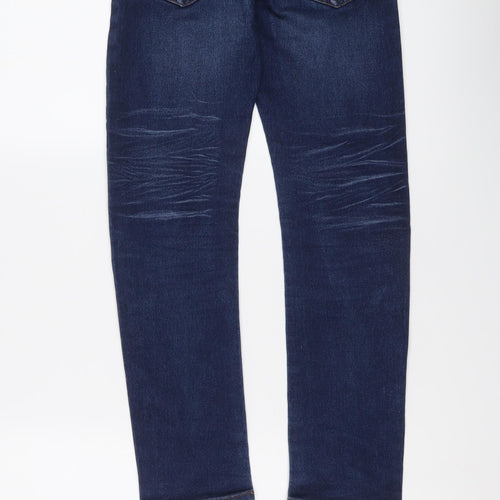 NEXT Boys Blue Cotton Straight Jeans Size 10 Years Regular Button