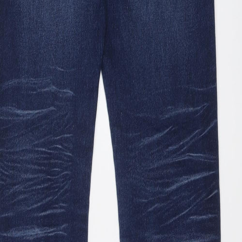 NEXT Boys Blue Cotton Straight Jeans Size 10 Years Regular Button
