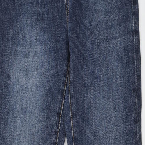 Gap Boys Blue Cotton Straight Jeans Size 10 Years Regular Button