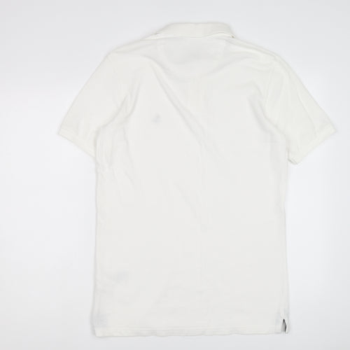 Jack Wills Mens Ivory Cotton Polo Size XS Collared Button