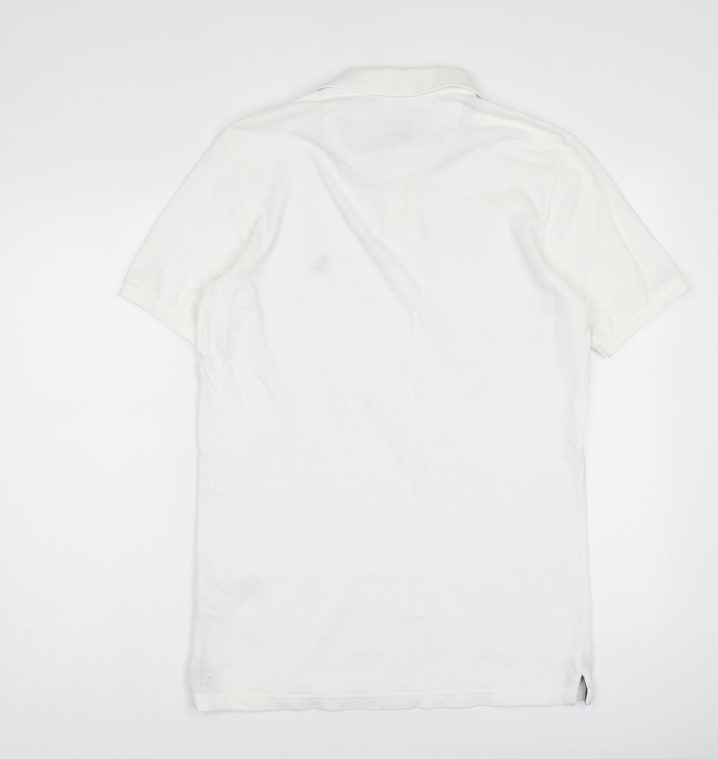 Jack Wills Mens Ivory Cotton Polo Size XS Collared Button