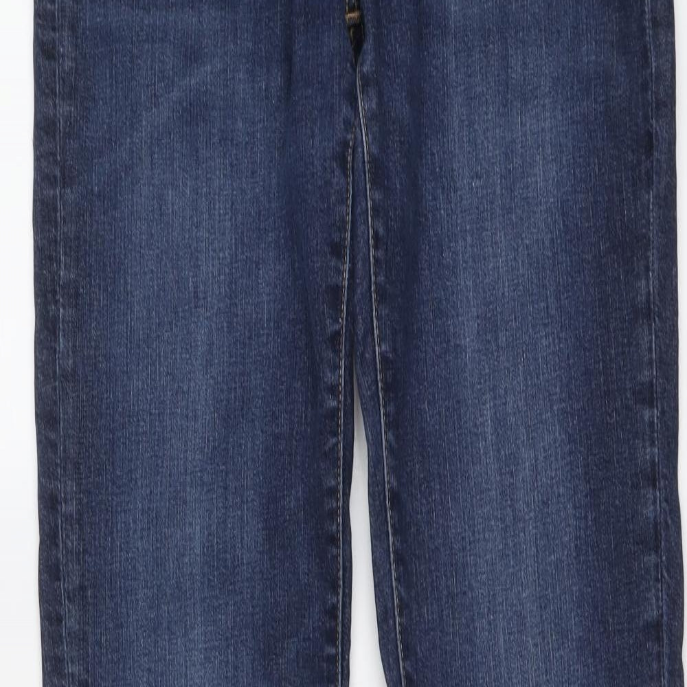 Levi's Mens Blue Cotton Straight Jeans Size 32 in L36 in Regular Button