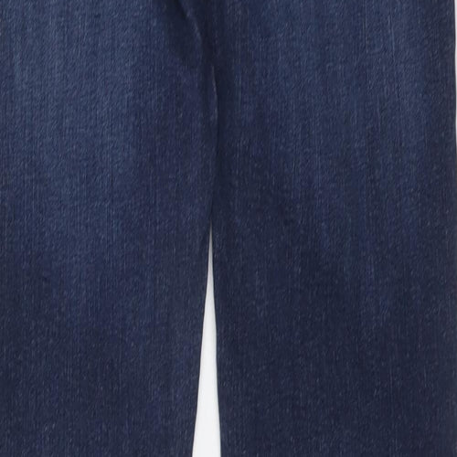 Levi's Mens Blue Cotton Straight Jeans Size 32 in L36 in Regular Button