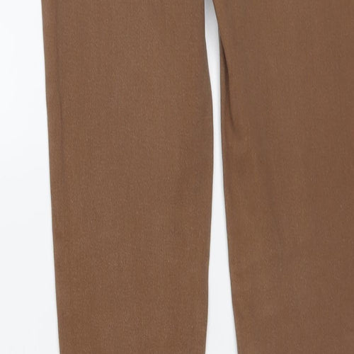 New Look Womens Brown Cotton Skinny Jeans Size 10 L30 in Regular Button