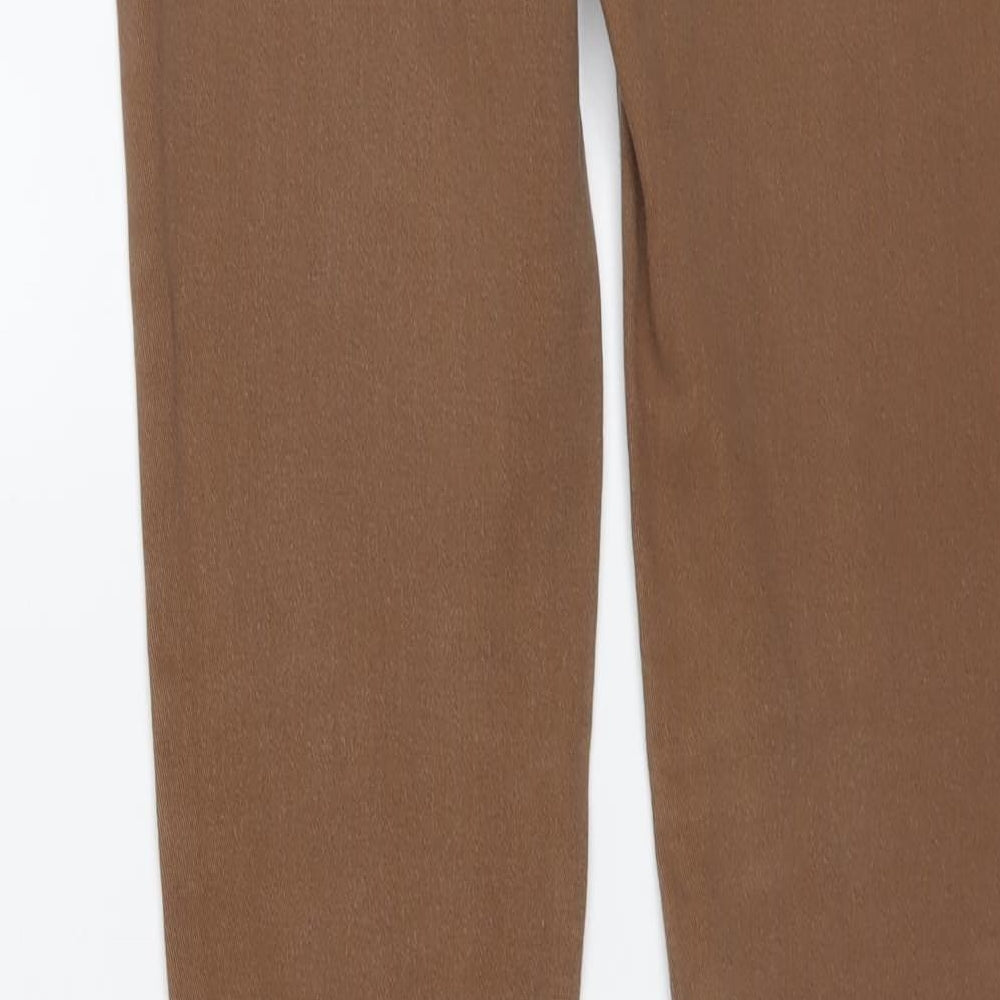 New Look Womens Brown Cotton Skinny Jeans Size 10 L30 in Regular Button