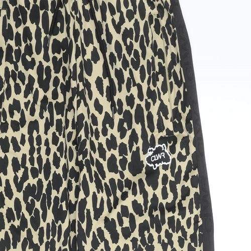 Colourwear Womens Multicoloured Animal Print Polyester Jogger Trousers Size S Regular Drawstring