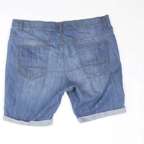 Denim & Co. Mens Blue Cotton Bermuda Shorts Size 36 in Regular Drawstring
