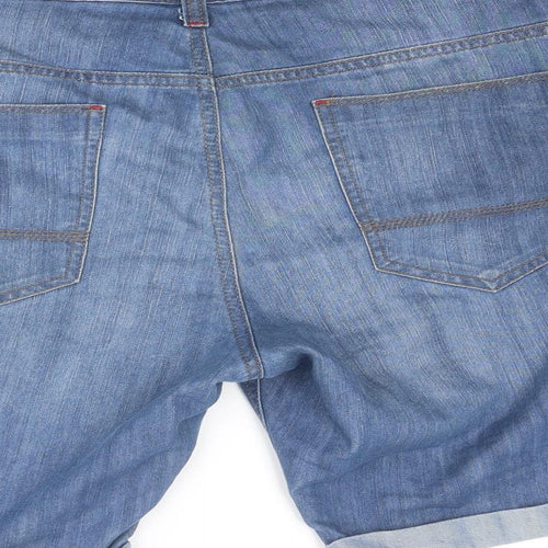 Denim & Co. Mens Blue Cotton Bermuda Shorts Size 36 in Regular Drawstring