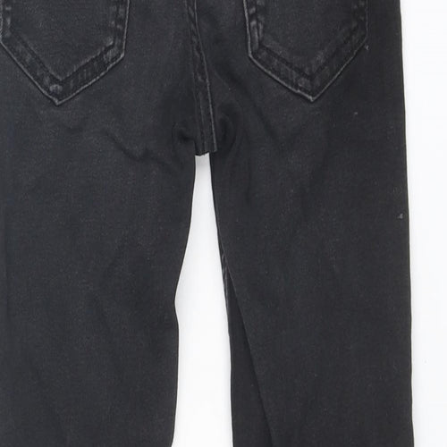 Zara Boys Black Cotton Skinny Jeans Size 6 Years Regular Zip