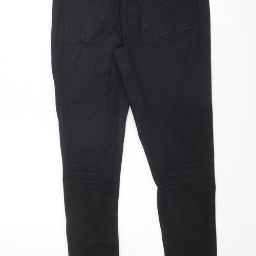 Topshop Womens Black Cotton Jegging Jeans Size 30 Regular Zip