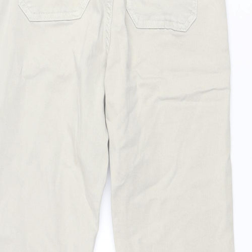 F&F Womens Beige Cotton Skinny Jeans Size 12 Slim Zip