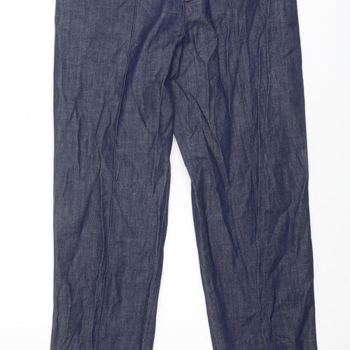 Classic Womens Blue Cotton Straight Jeans Size 30 in Regular