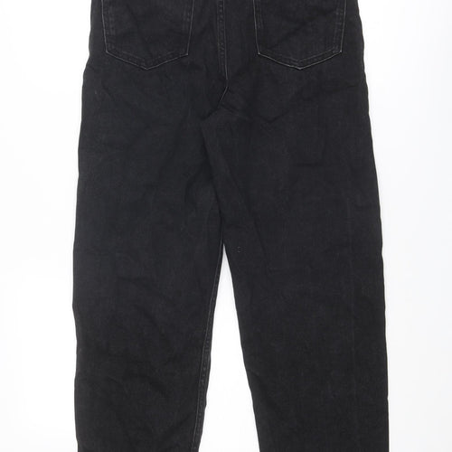 Only Womens Black Cotton Mom Jeans Size 28 in Regular Zip