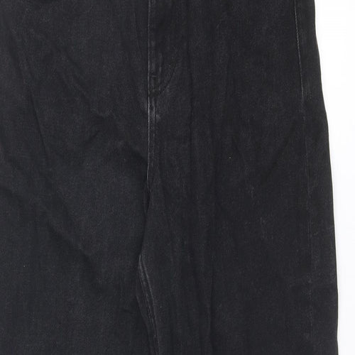 Only Womens Black Cotton Mom Jeans Size 28 in Regular Zip