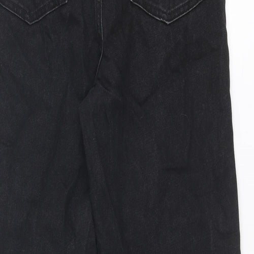 Only Womens Black Cotton Mom Jeans Size 28 in Regular Zip