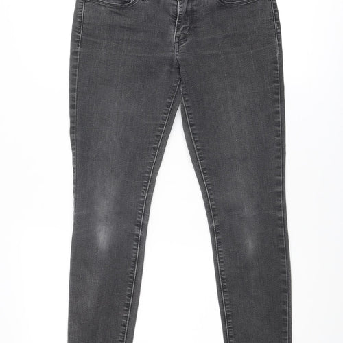 Levi's Womens Grey Cotton Skinny Jeans Size 27 in Regular Zip