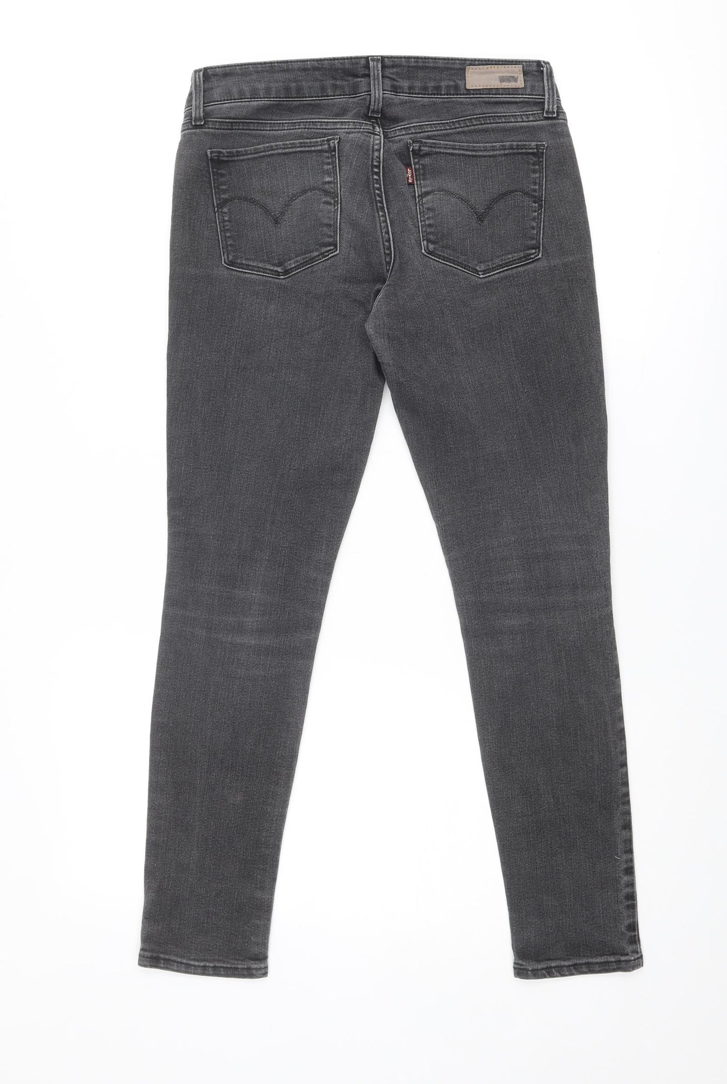 Levi's Womens Grey Cotton Skinny Jeans Size 27 in Regular Zip
