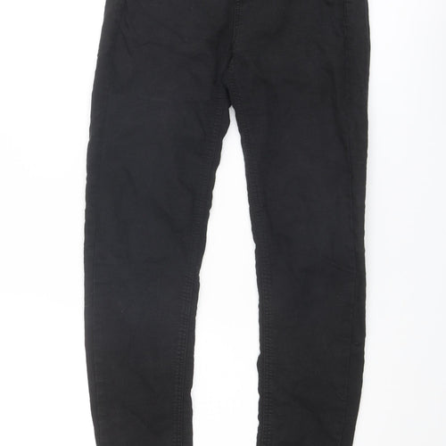 Pull&Bear Womens Black Cotton Skinny Jeans Size 24 in Regular Zip