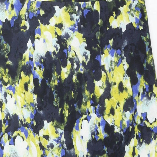 Warehouse Womens Multicoloured Geometric Polyester Straight & Pencil Skirt Size 6 Zip